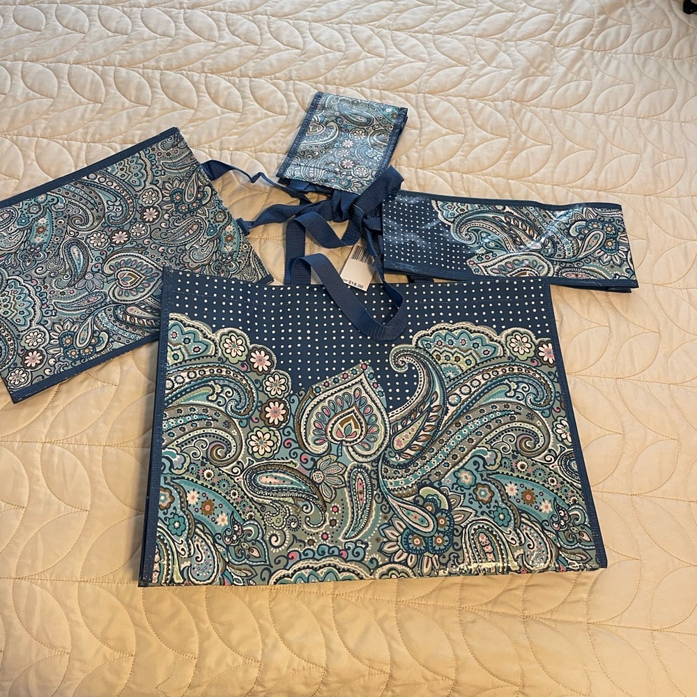 Vera Bradley 4 piece market tote. NWT